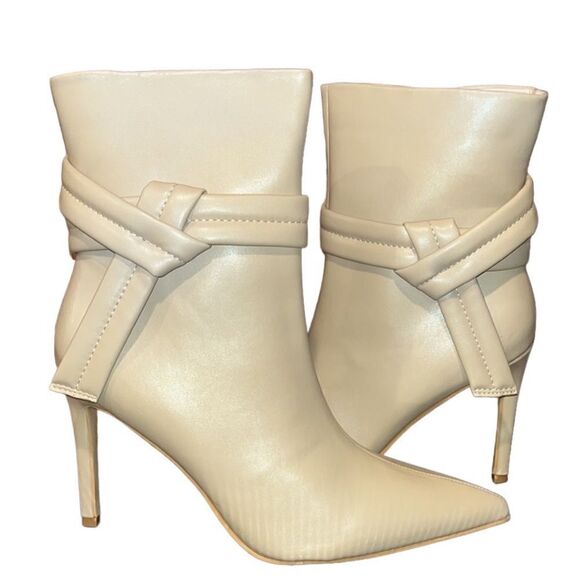 NY&Co Faux Leather 3.75” Stiletto Bootie - Picture 1 of 10